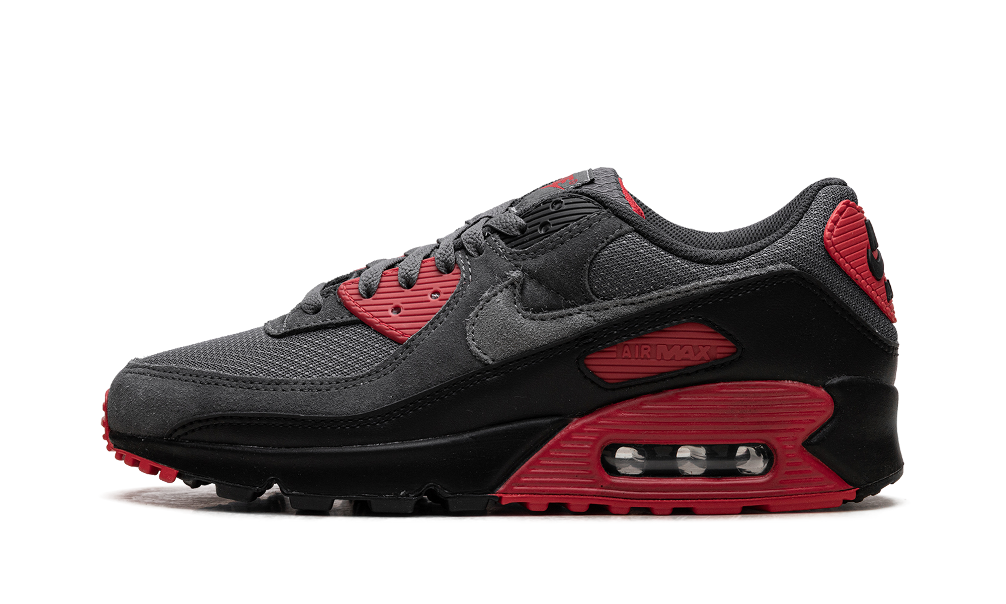 Air Max 90 "Smoke Grey Fire Red"