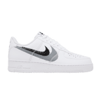 Nike Air Force 1 Low '07 Spray Paint Swoosh White Black Grey