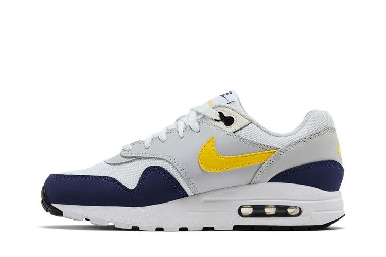 Nike Air Max 1 White Blue Recall Pure Platinum Tour Yellow (GS)
