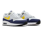 Nike Air Max 1 White Blue Recall Pure Platinum Tour Yellow (GS)