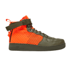 Nike SF Air Force 1 Mid Cargo Khaki Total Crimson