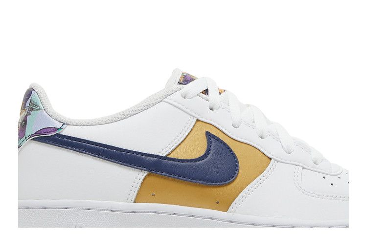 Nike Air Force 1 Low '07 LV8 White Blue Void Metallic Gold (GS)
