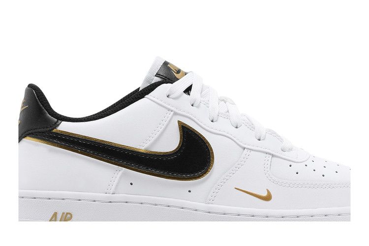 Nike Air Force 1 Low '07 LV8 Double Swoosh White Metallic Gold (GS)