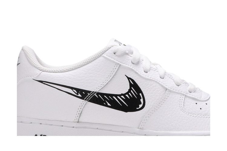 Nike Air Force 1 Low Sketch White Black (GS)