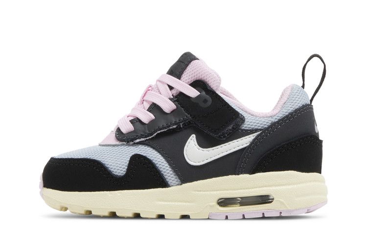 Nike Air Max 1 EasyOn Black Anthracite Pink Foam Summit White (TD)