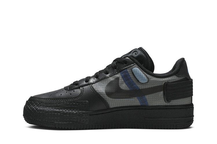Nike Air Force 1 Low Type Black Photo Blue (GS)
