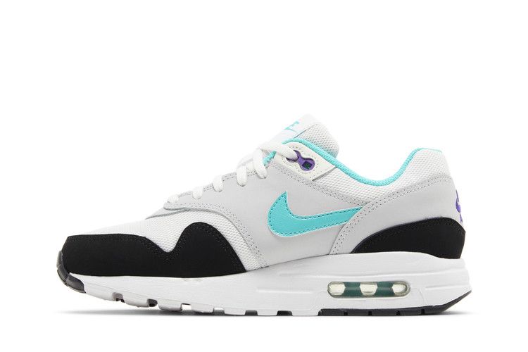 Nike Air Max 1 White Pure Platinum Court Purple Hyper Jade (GS)