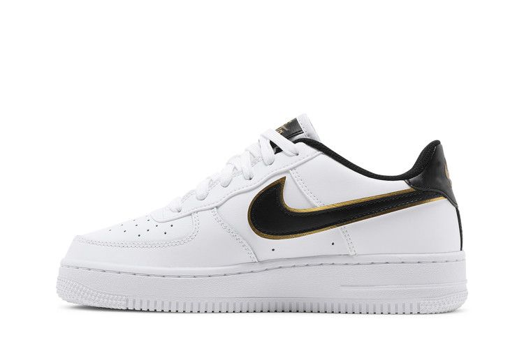 Nike Air Force 1 Low '07 LV8 Double Swoosh White Metallic Gold (GS)