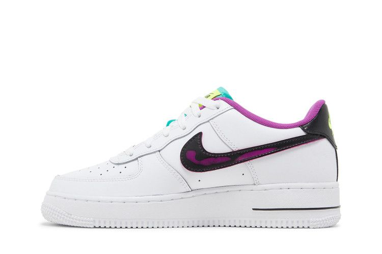 Nike Air Force 1 Low '07 LV8 Just Do It! White Vivid Purple (GS)