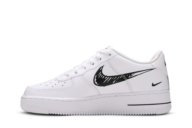 Nike Air Force 1 Low Sketch White Black (GS)