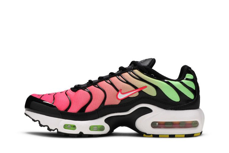 Nike Air Max Plus Black Green Strike Flash Crimson White (GS)