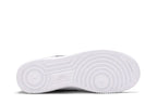 Nike Air Force 1 Low '07 Essential White Black Gold Mini Swoosh (Women's)