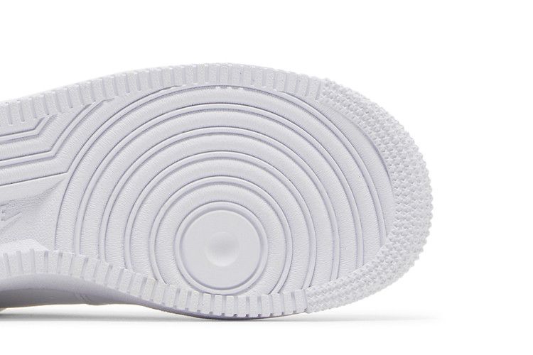 Nike Air Force 1 Low White Red Cut-Out Swoosh (GS)