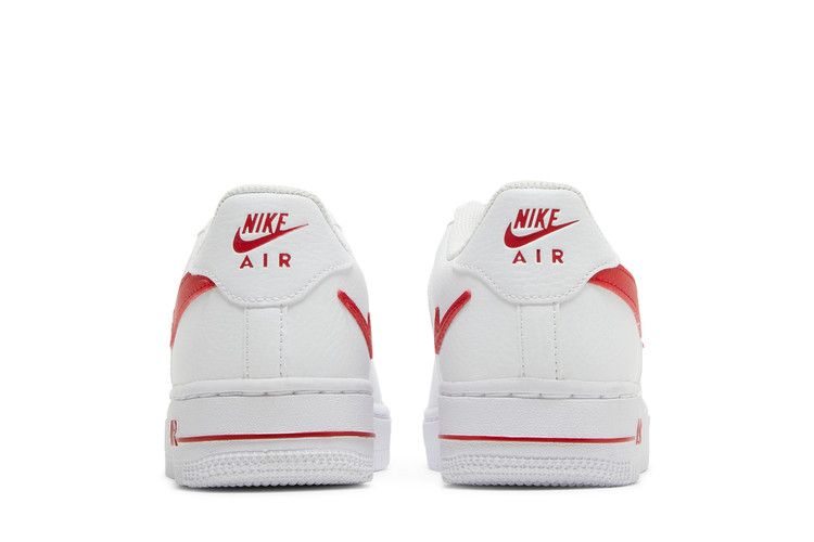 Nike Air Force 1 Low White Red Cut-Out Swoosh (GS)