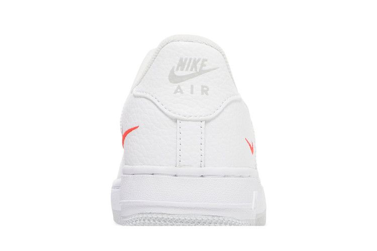 Nike Air Force 1 Low Multi-Swoosh White Particle Grey Photon Dust Bright Crimson (GS)
