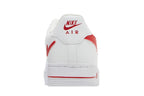Nike Air Force 1 Low White Red Cut-Out Swoosh (GS)