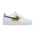 Nike Air Force 1 Low '07 LV8 White Blue Void Metallic Gold (GS)