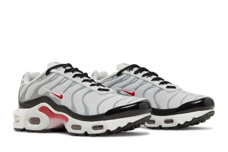 Nike Air Max Plus Photon Dust Particle Grey Black Varsity Red (GS)
