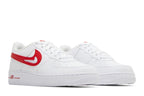 Nike Air Force 1 Low White Red Cut-Out Swoosh (GS)