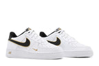 Nike Air Force 1 Low '07 LV8 Double Swoosh White Metallic Gold (GS)