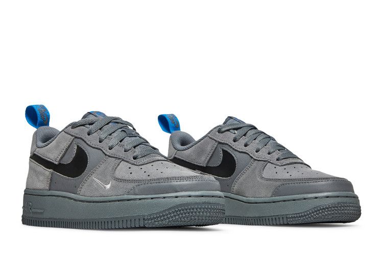 Nike Air Force 1 Low Cut Out Swoosh Smoke Grey (GS)