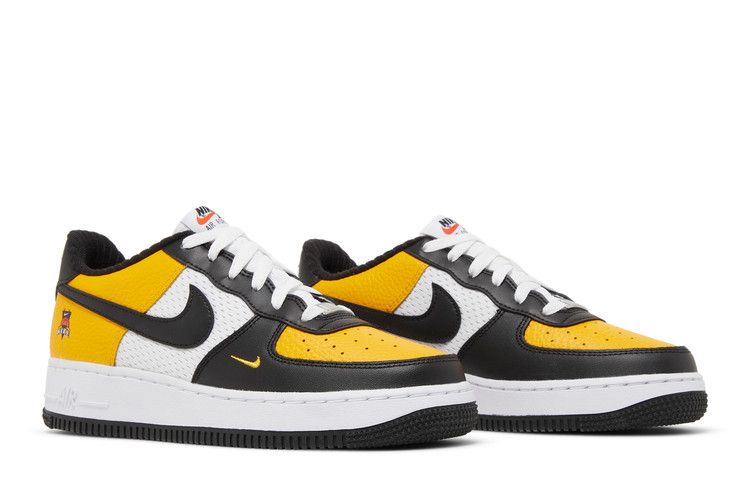 Nike Air Force 1 Low Black Gold Jersey Mesh (GS)
