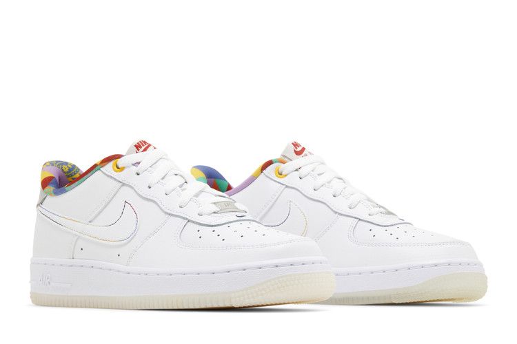 Nike Air Force 1 Low LV8 White Playful Print (GS)