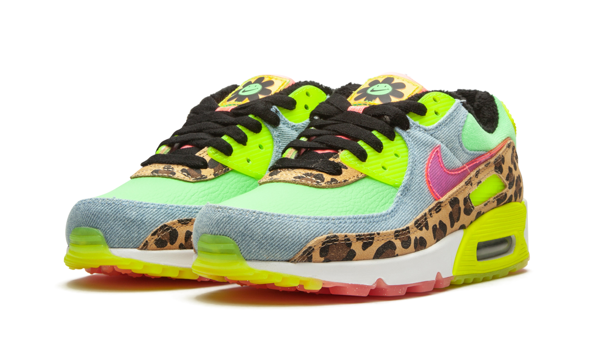 W Air Max 90 LX "Denim Leopard Print"