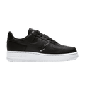 Nike Air Force 1 Low '07 Essential Black White Silver Mini Swoosh (Women's)