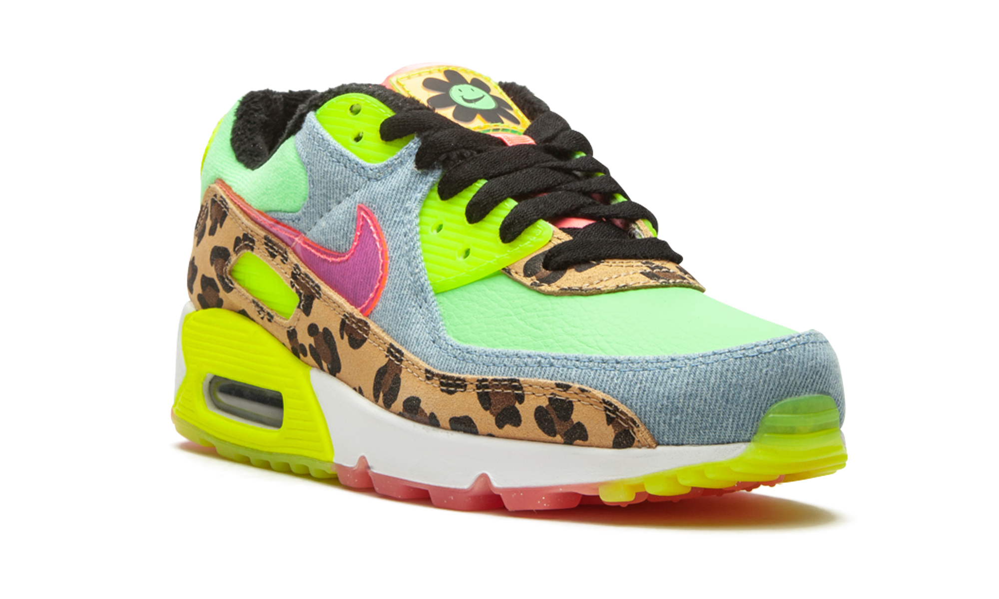 W Air Max 90 LX "Denim Leopard Print"