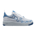 Nike Air Force 1 Low Crater Flyknit White Dark Marina Blue (GS)