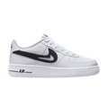 Nike Air Force 1 Low Cut Out Swoosh White Black (GS)
