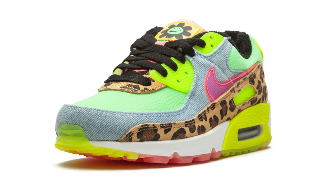 W Air Max 90 LX "Denim Leopard Print"