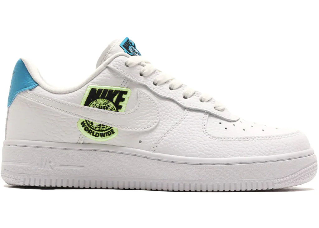 Nike Air Force 1 Low '07 Worldwide Pack White Blue Volt (Women's)