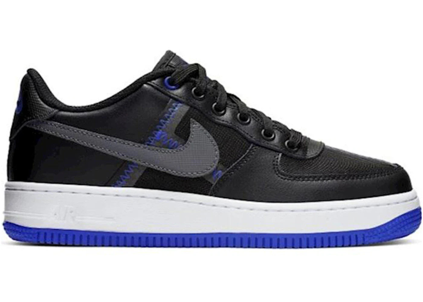 Nike Air Force 1 Low LV8 Black Racer Blue Mystic Navy (GS)