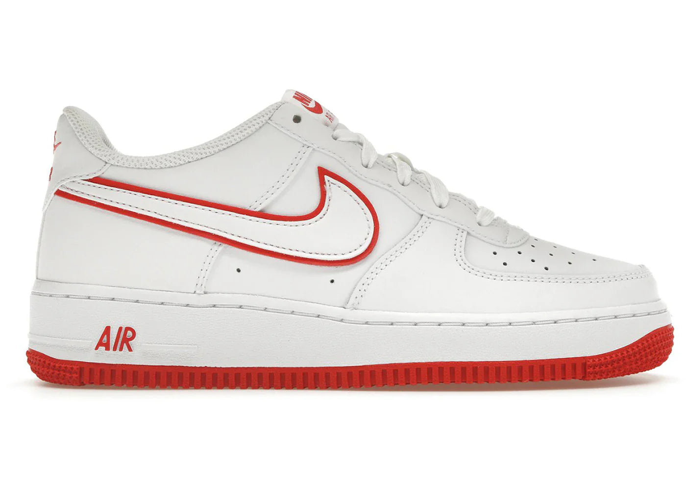 Nike Air Force 1 Low White Picante Red (GS)