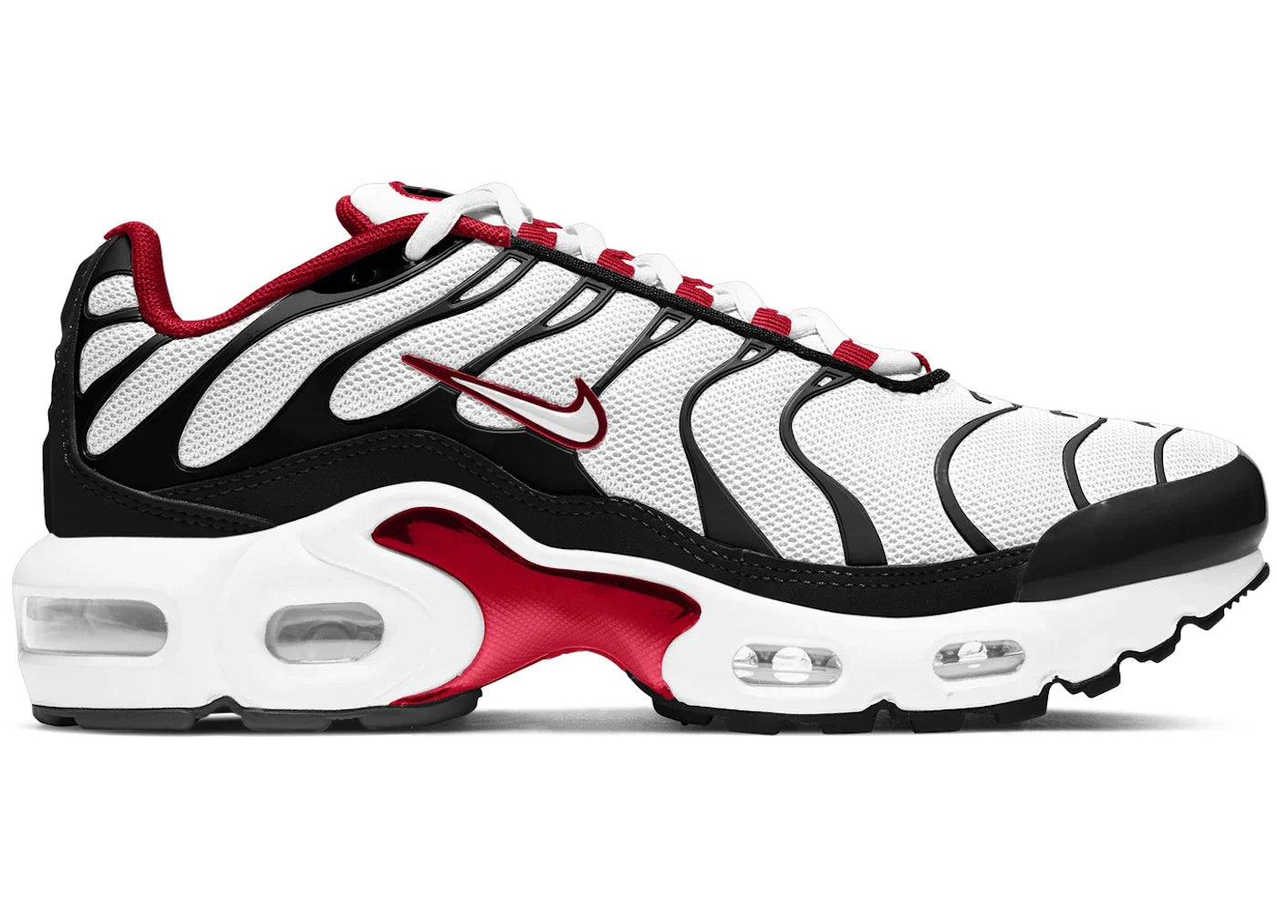 Nike Air Max Plus Black University Red White (GS)