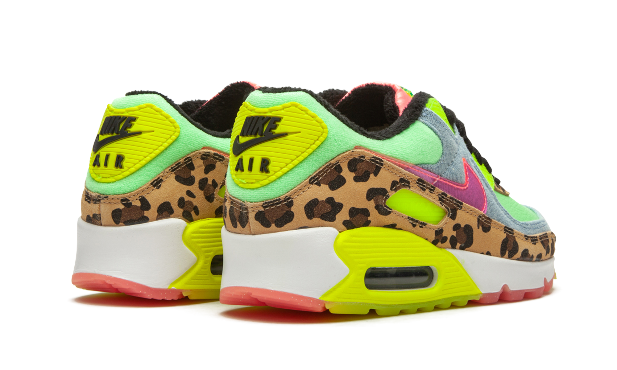 W Air Max 90 LX "Denim Leopard Print"