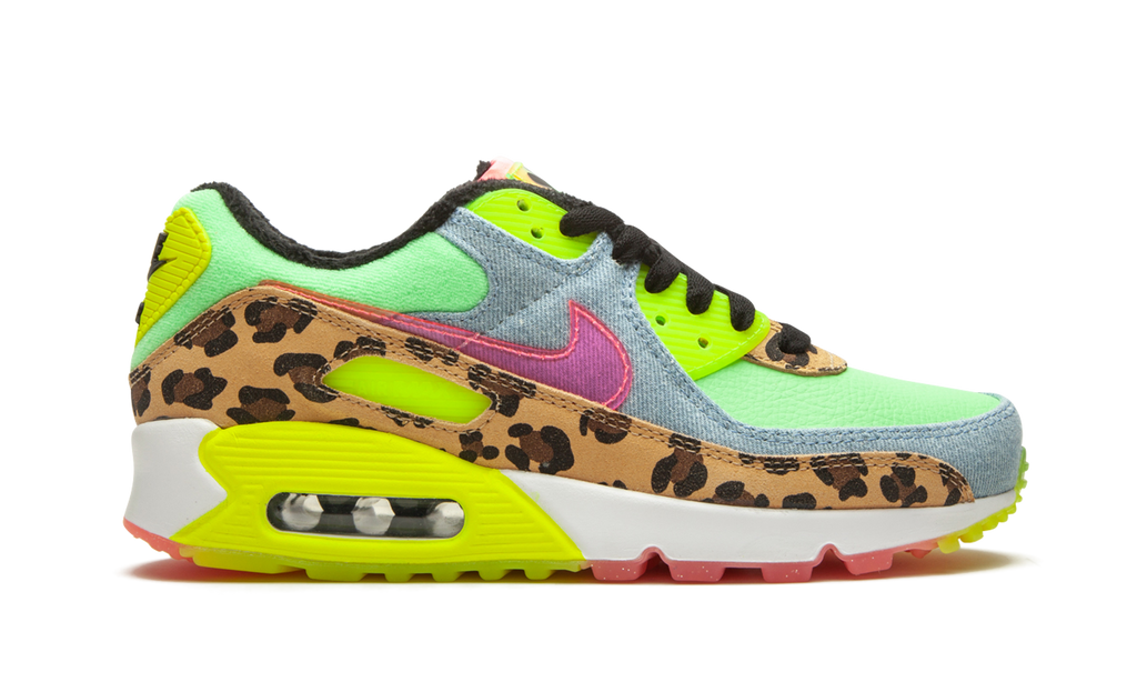 W Air Max 90 LX "Denim Leopard Print"