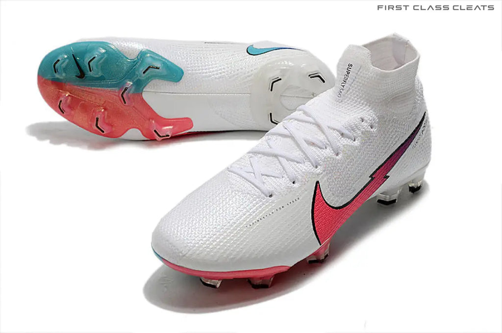 Mercurial Superfly 7 Elite FG White Crimson