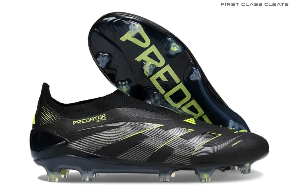Predator Elite Laceless FG Black/Green