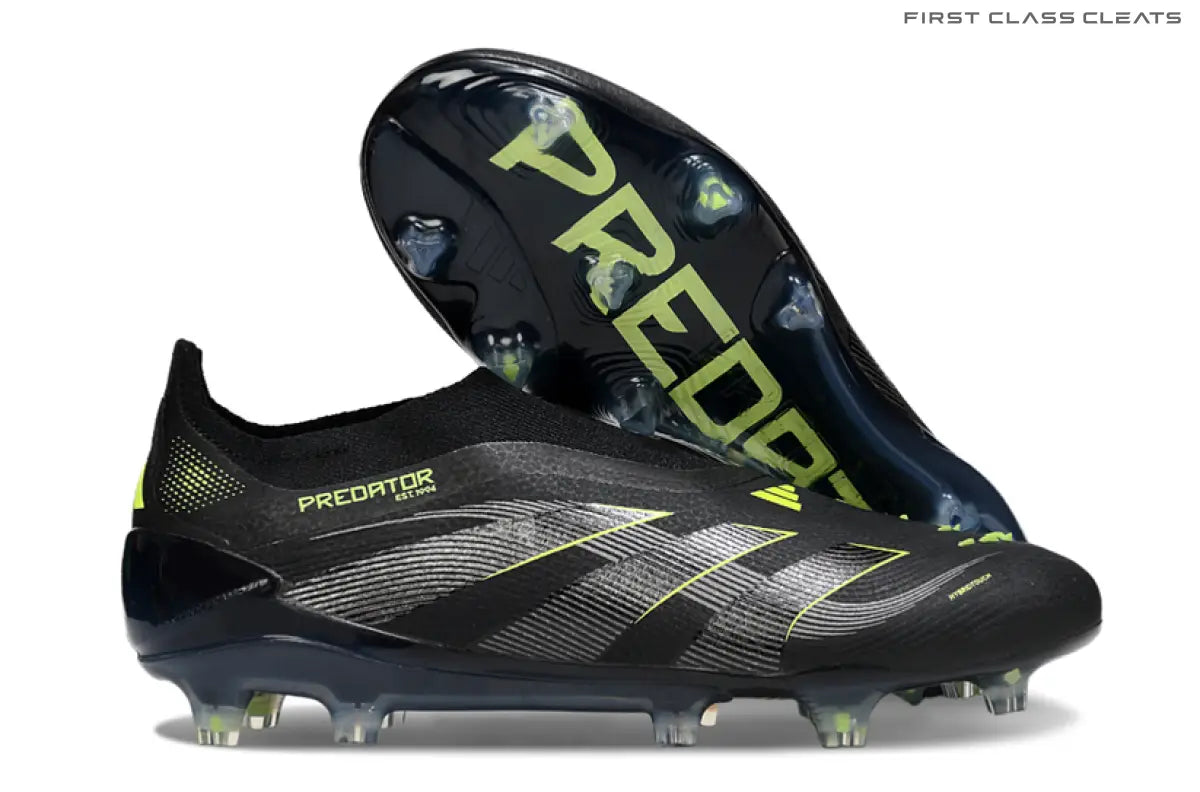 Predator Elite Laceless FG Black/Green