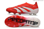 Predator Elite Laceless FG Red/White
