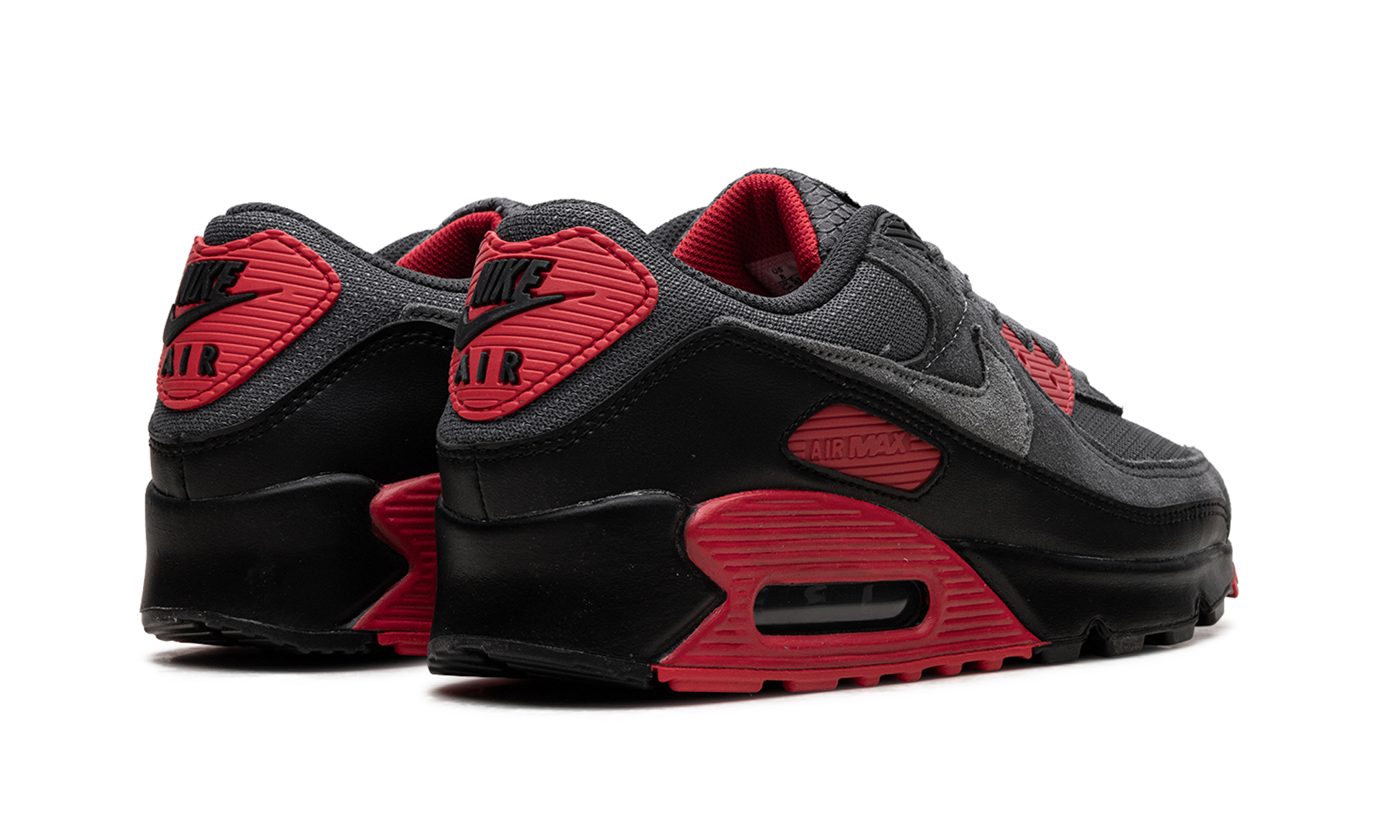 Air Max 90 "Smoke Grey Fire Red"